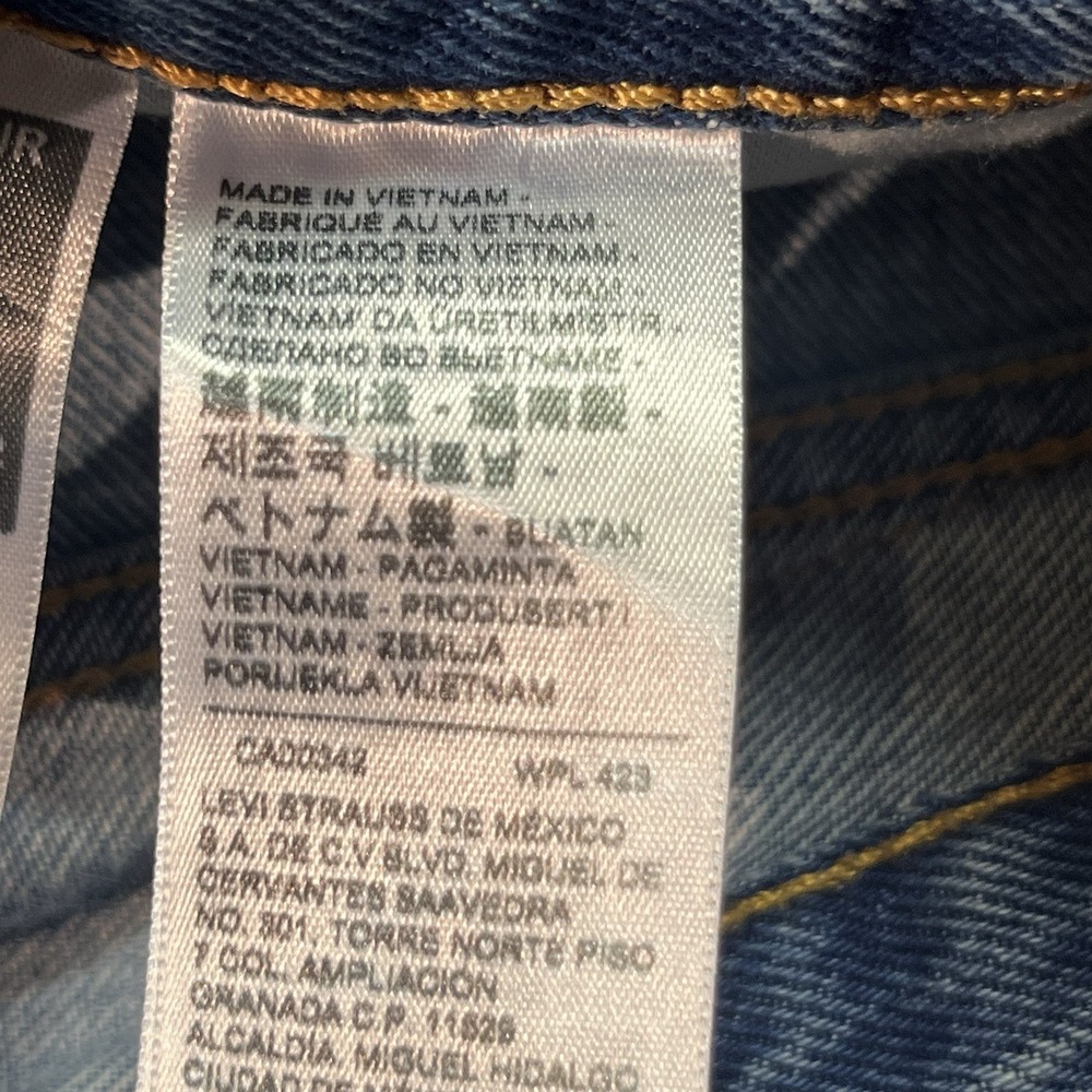 Levi's 501 Jeans Men's 34x29 Blue Denim Straight Leg Button Fly EUC - Picture 7 of 9